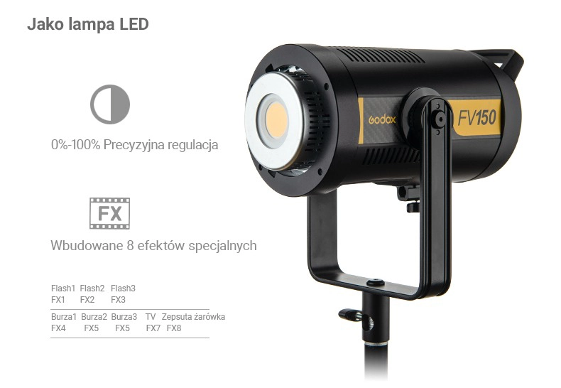 Lampa Godox HSS Flash LED Light FV150